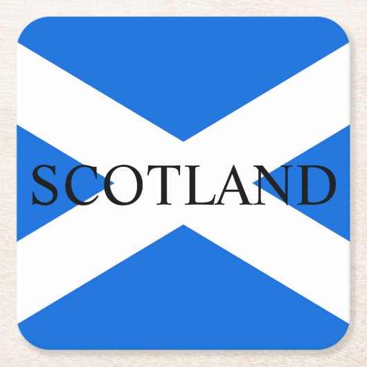 Schotse Vlag Schotland kust Kartonnen Onderzetters (Voorkant)