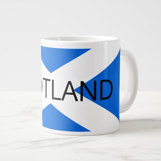 Schotse vlag Schotland mugcnt Grote Koffiekop (Voorkant rechts)