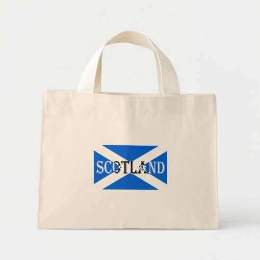 Schotse vlag Schotland omgekeerd tcnt Mini Tote Bag (Voorkant)