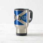 Schotse vlag Schotland Omgekeerde mosterd Reisbeker (Voorkant rechts)