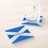 Schotse vlag Schotse kust Glazen Onderzetter (Schuin)