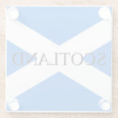 Schotse vlag Schotse kust Glazen Onderzetter (Achterkant)