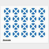 Schotse vlag - Schotse vlag Souvenir Ronde Sticker (Vel)