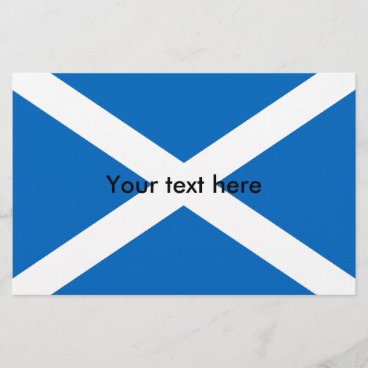 Schotse vlag Scottish Saltire Briefpapier (Voorkant)