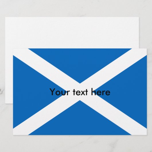 Schotse vlag Scottish Saltire Briefpapier (Voorkant / Achterkant)