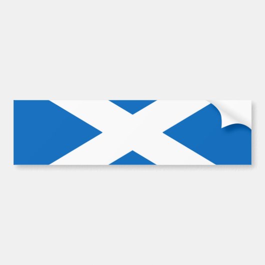 Schotse vlag Scottish Saltire Bumpersticker (Voorkant)