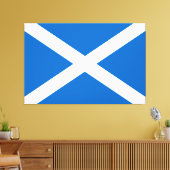 Schotse vlag Scottish Saltire Canvas Afdruk (Insitu (Woonkamer))