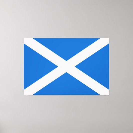 Schotse vlag Scottish Saltire Canvas Afdruk (Voorkant)