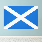 Schotse vlag Scottish Saltire Canvas Afdruk (Insitu (Houten vloer))