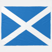 Schotse vlag Scottish Saltire Fleece Deken (Voorkant (Horizontaal))