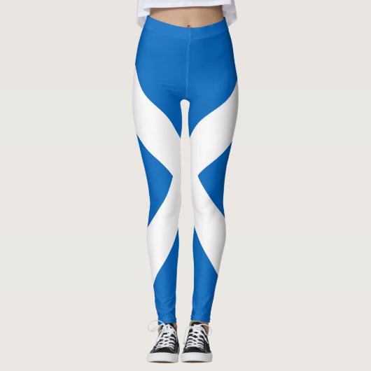 Schotse vlag Scottish Saltire Leggings (Voorkant)