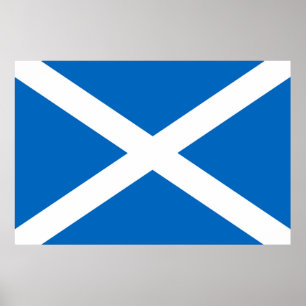 Schotse vlag Scottish Saltire Poster