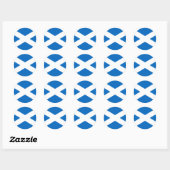 Schotse vlag Scottish Saltire Ronde Sticker (Vel)