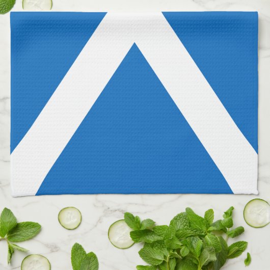 Schotse vlag Scottish Saltire Theedoek (Gevouwen)