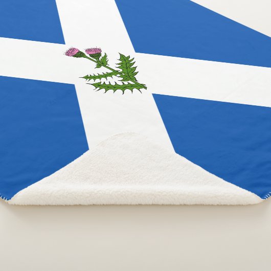 Schotse vlag sherpa deken (3/4)