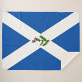 Schotse vlag sherpa deken (Voorkant (horizontaal))