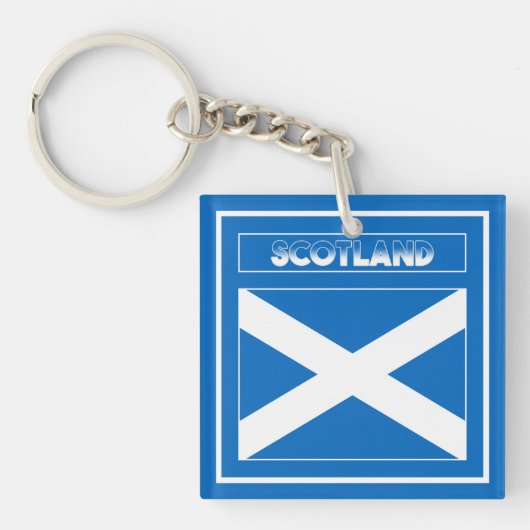 Schotse vlag sleutelhanger (voorkant)