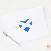 Schotse vlag staant hart sticker (Envelop)
