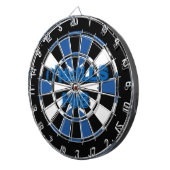 Schotse vlag van Schotland aangepaste dartboard Dartbord (Voorkant Rechts)