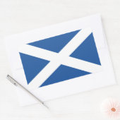 Schotse vlag van Schotland rechthoek sticker (Envelop)