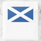 Schotse vlag van Schotland rechthoek sticker (Tas)