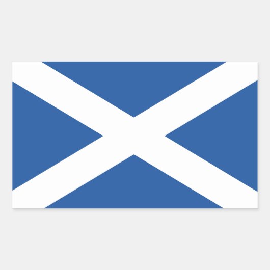 Schotse vlag van Schotland rechthoek sticker (Voorkant)