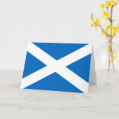 Schotse vlag van Schotland Saint Andrew's Cross Kaart (Gele Bloem)