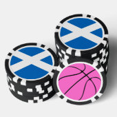 Schotse vlag van Schotland Saint Andrew's Cross Poker Chips (Opstapeling)
