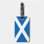 Schotse vlag van Schotland Saint Andrew's Cross Sa Bagagelabel (Achterkant verticaal)
