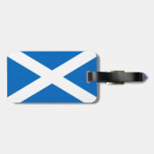 Schotse vlag van Schotland Saint Andrew's Cross Sa Bagagelabel (Achterkant horizontaal)