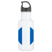 Schotse vlag van Schotland Saint Andrew's Cross Sa Waterfles (Achterkant)