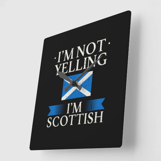 Schotse vlag vierkante klok (Hoek)