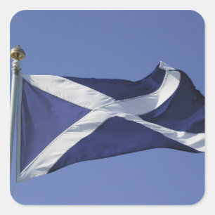 Schotse vlag vierkante sticker