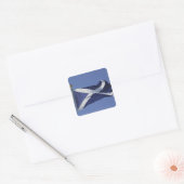 Schotse vlag vierkante sticker (Envelop)
