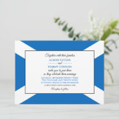 Schotse vlag, vlag van Schotland bruiloft Kaart (Staand voorkant)