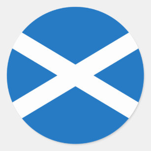 Schotse vlag, vlag van Schotland Ronde Sticker