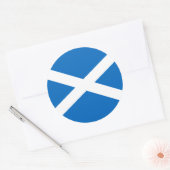 Schotse vlag, vlag van Schotland Ronde Sticker (Envelop)