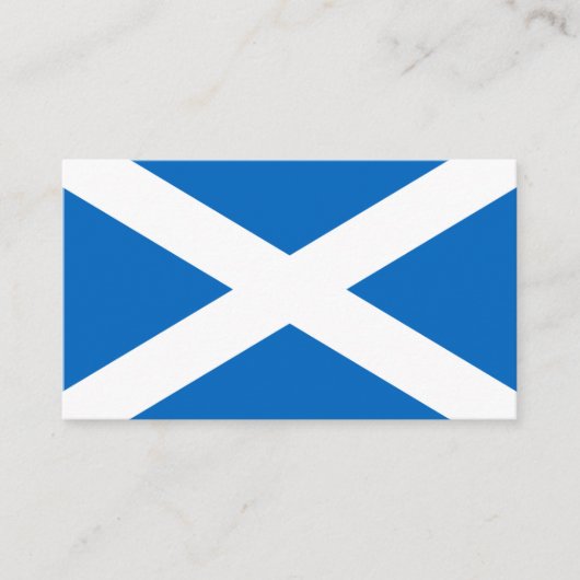 Schotse vlag, vlag van Schotland Visitekaartje (Voorkant)