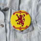 Schotse vlag voor koninklijke wapens ronde button 4,0 cm (In situ)