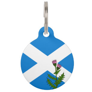Schotse vlag-wapenschild huisdierpenning