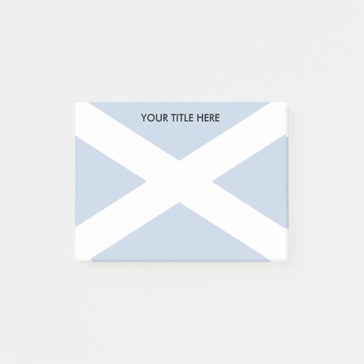 Schotse vlag zachte achtergrond afbeelding custom post-it® notes (Voorkant)