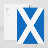 Schotse vlaggenvrijheid briefkaart (Voorkant / Achterkant)