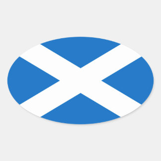 Schotse vlaggenvrijheid ovale sticker