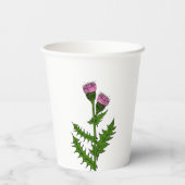 Schotse vlaggetjes op papier papieren bekers (Achterkant)