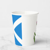 Schotse vlaggetjes op papier papieren bekers (Links)