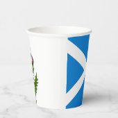 Schotse vlaggetjes op papier papieren bekers (Rechts)