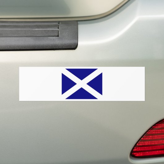 Schotse vlagkleding bumpersticker (Op auto)