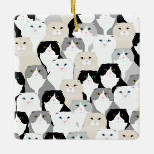 Schotse Vouwkatten Ornament