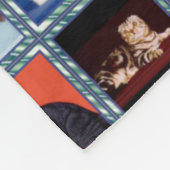 Schotse vouwmuren fleece deken (Hoek)