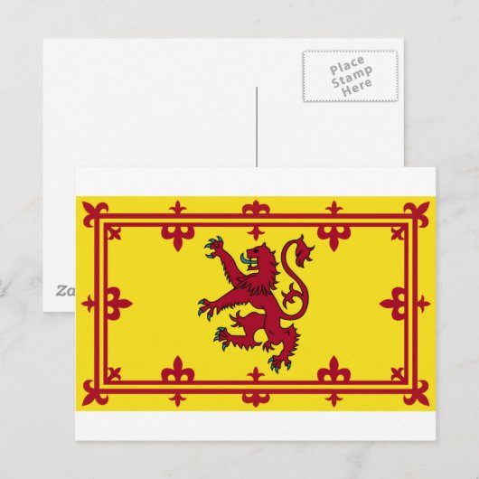 Schotse wapenschild briefkaart (Voorkant / Achterkant)